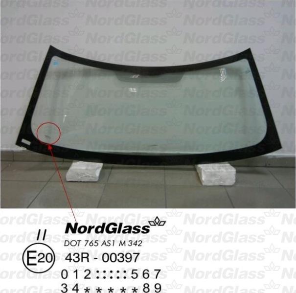 NordGlass 4044886 - Вітрове скло autocars.com.ua