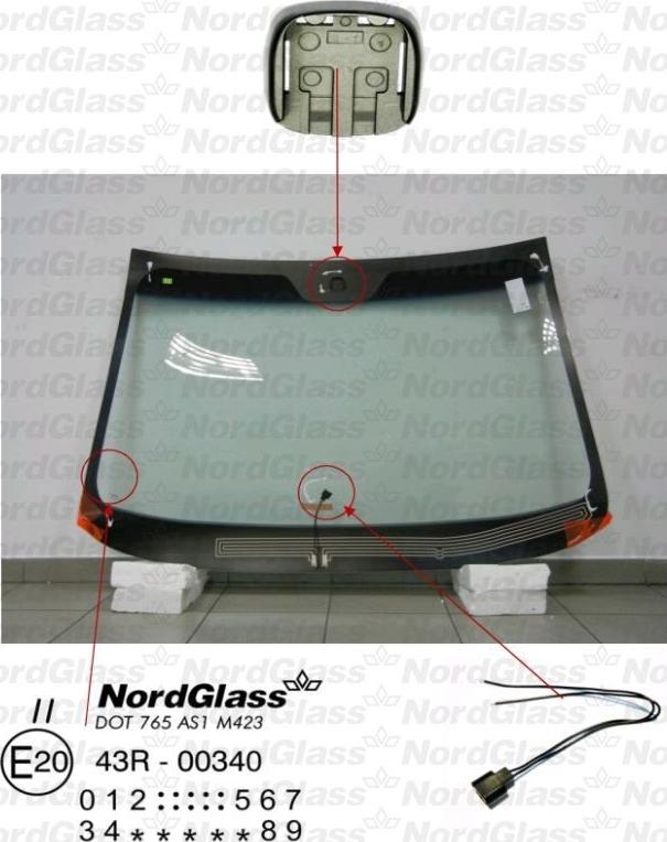 NordGlass 4044888 - Ветровое стекло avtokuzovplus.com.ua