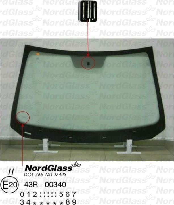 NordGlass 4044892 - Вітрове скло autocars.com.ua