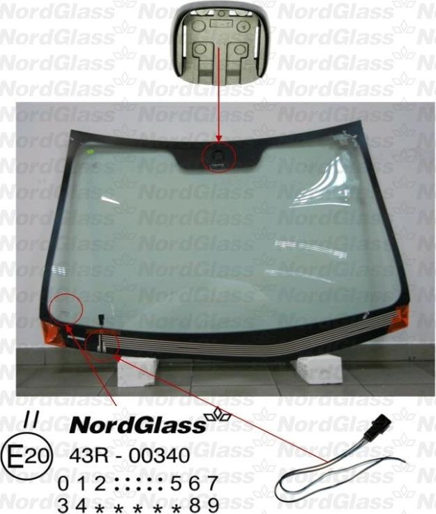 NordGlass 4044904 - Вітрове скло autocars.com.ua