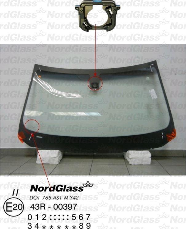 NordGlass 4044906 - Вітрове скло autocars.com.ua