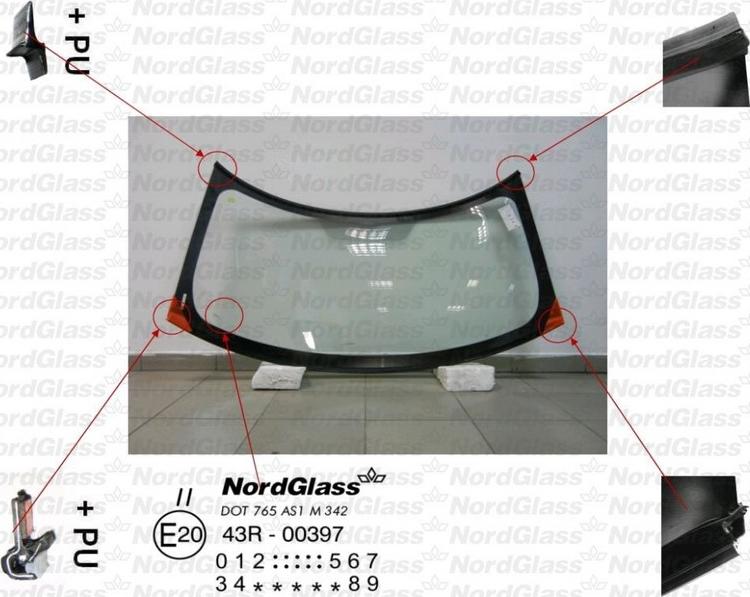 NordGlass 4044931 - Вітрове скло autocars.com.ua