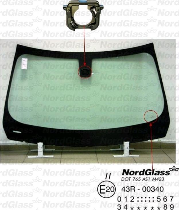 NordGlass 4044937 - Вітрове скло autocars.com.ua