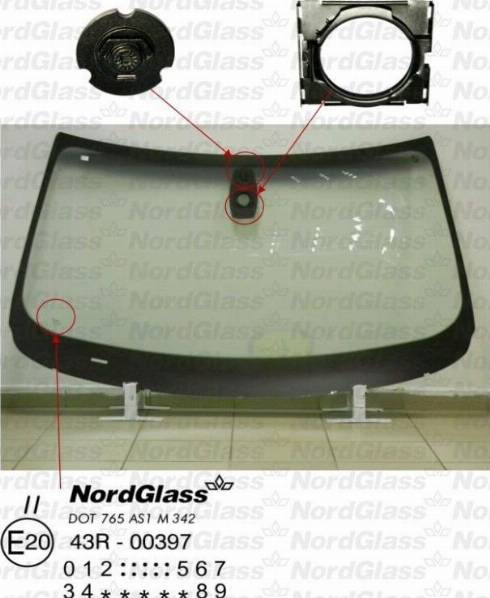 NordGlass 4044951 - Ветровое стекло avtokuzovplus.com.ua