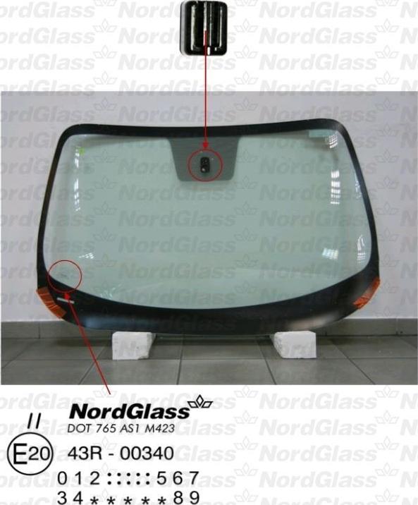 NordGlass 4044983 - Ветровое стекло avtokuzovplus.com.ua