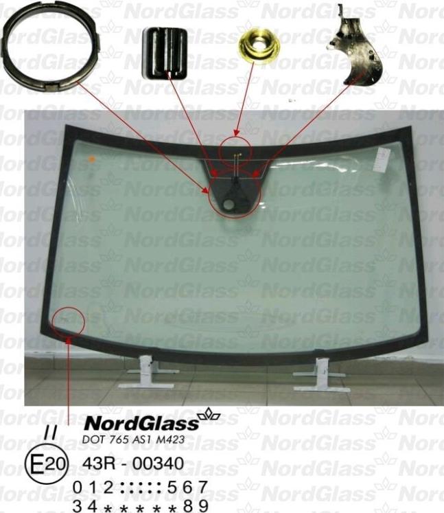 NordGlass 4044996 - Ветровое стекло avtokuzovplus.com.ua