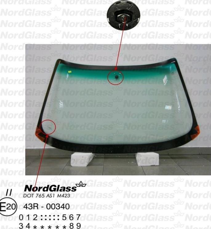 NordGlass 4045006 - Вітрове скло autocars.com.ua