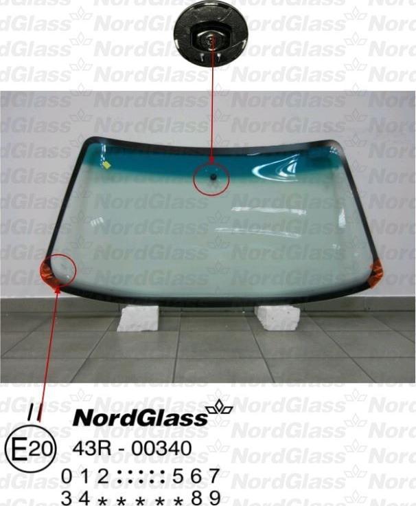 NordGlass 4045007 - Вітрове скло autocars.com.ua