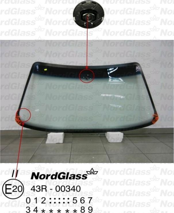 NordGlass 4045013 - Вітрове скло autocars.com.ua