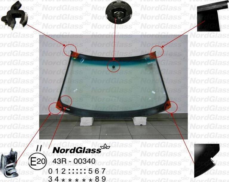 NordGlass 4045017 - Ветровое стекло avtokuzovplus.com.ua