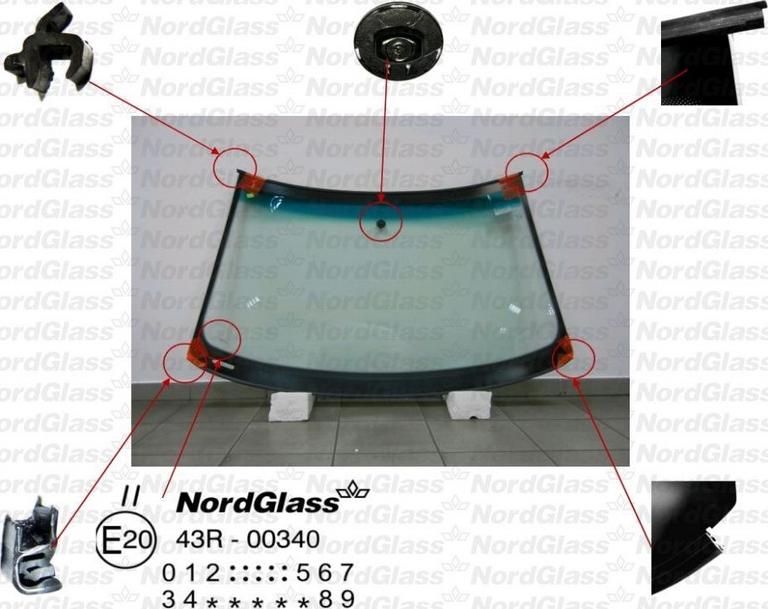 NordGlass 4045017 - Вітрове скло autocars.com.ua