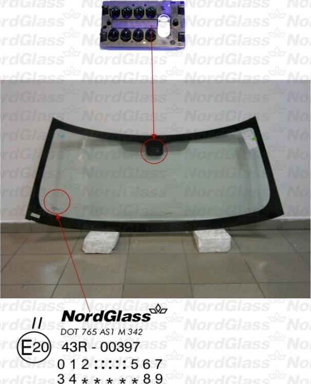 NordGlass 4045032 - Ветровое стекло avtokuzovplus.com.ua