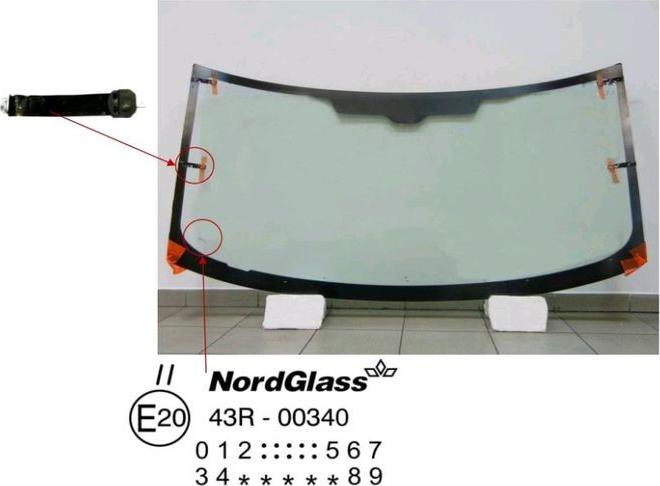 NordGlass 4045034 - Вітрове скло autocars.com.ua