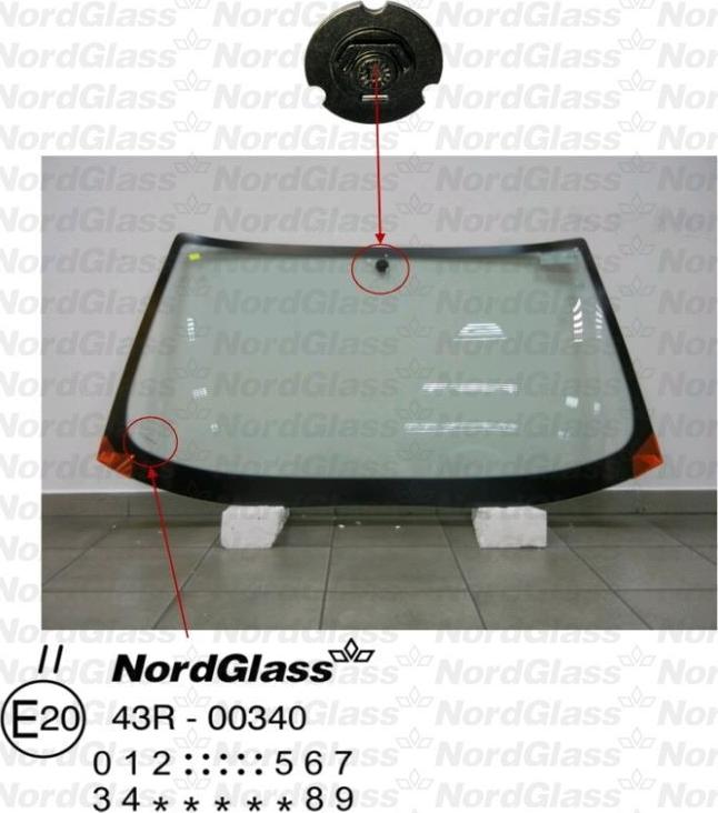 NordGlass 4045055 - Вітрове скло autocars.com.ua