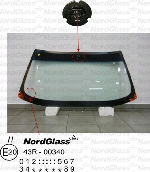 NordGlass 4045058 - Вітрове скло autocars.com.ua