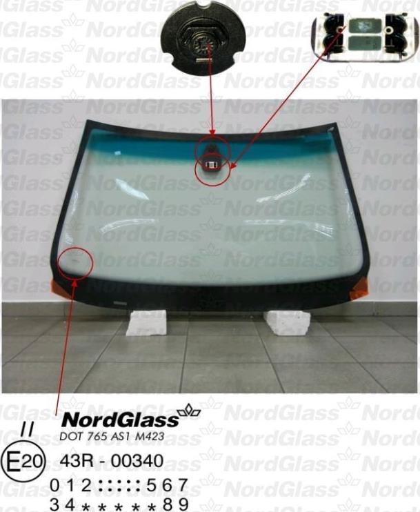 NordGlass 4045062 - Вітрове скло autocars.com.ua