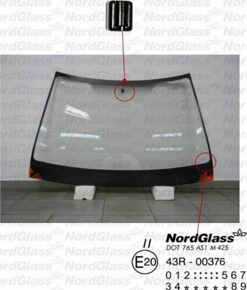 NordGlass 4045070 - Вітрове скло autocars.com.ua