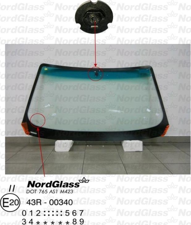 NordGlass 4045076 - Вітрове скло autocars.com.ua