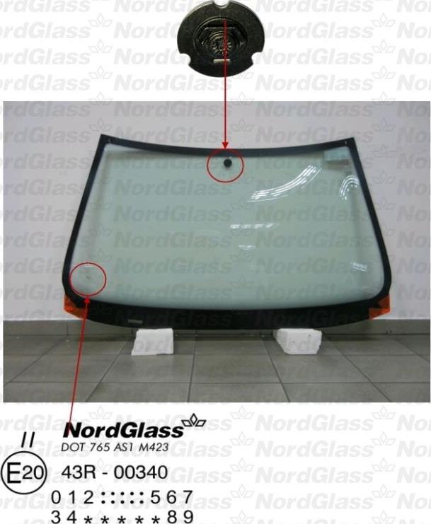 NordGlass 4045077 - Вітрове скло autocars.com.ua