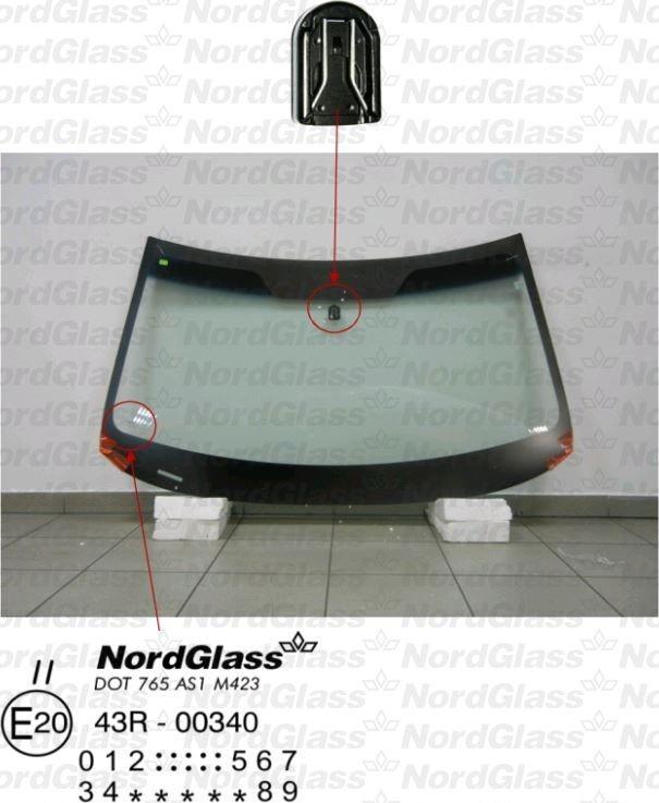 NordGlass 4045084 - Вітрове скло autocars.com.ua