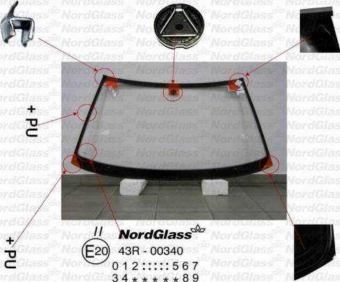 NordGlass 4045103 - Вітрове скло autocars.com.ua