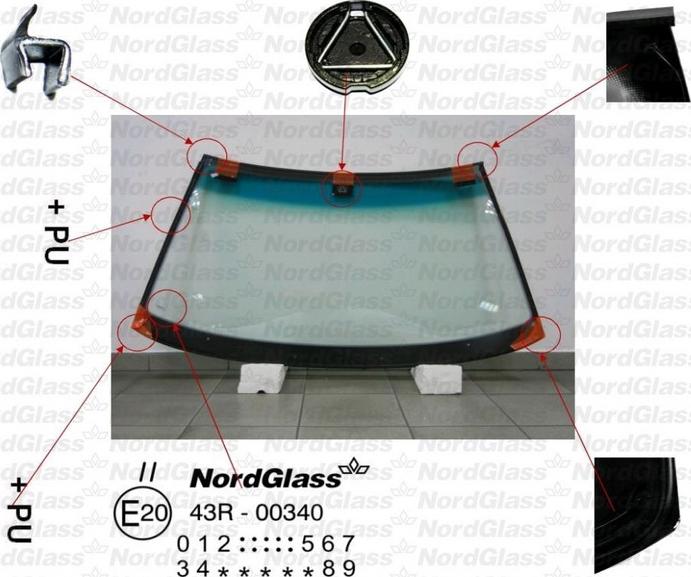 NordGlass 4045106 - Вітрове скло autocars.com.ua