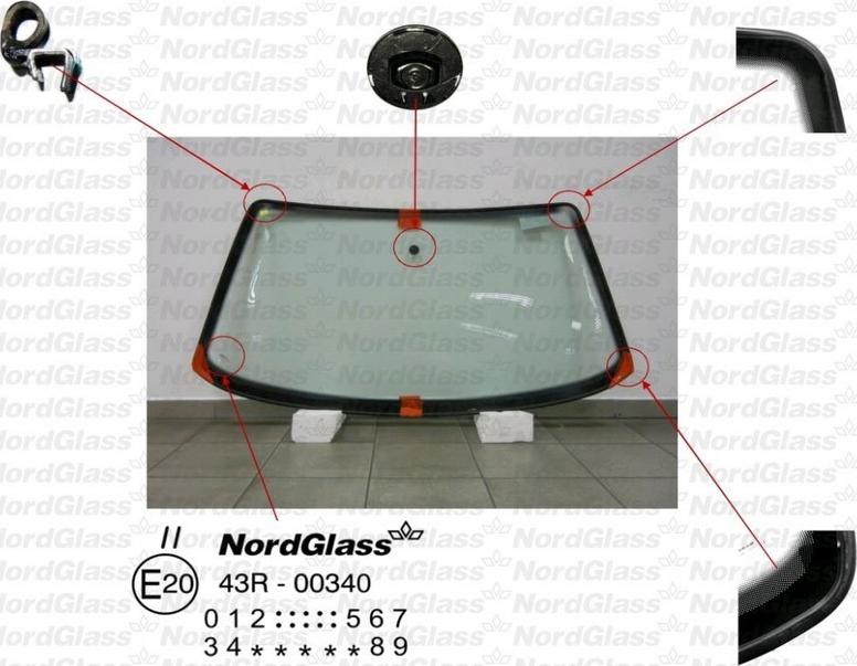 NordGlass 4045113 - Ветровое стекло avtokuzovplus.com.ua