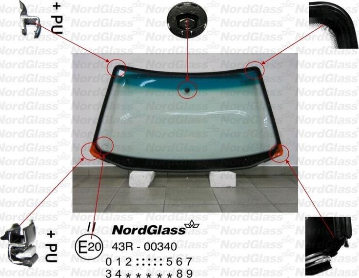 NordGlass 4045119 - Вітрове скло autocars.com.ua