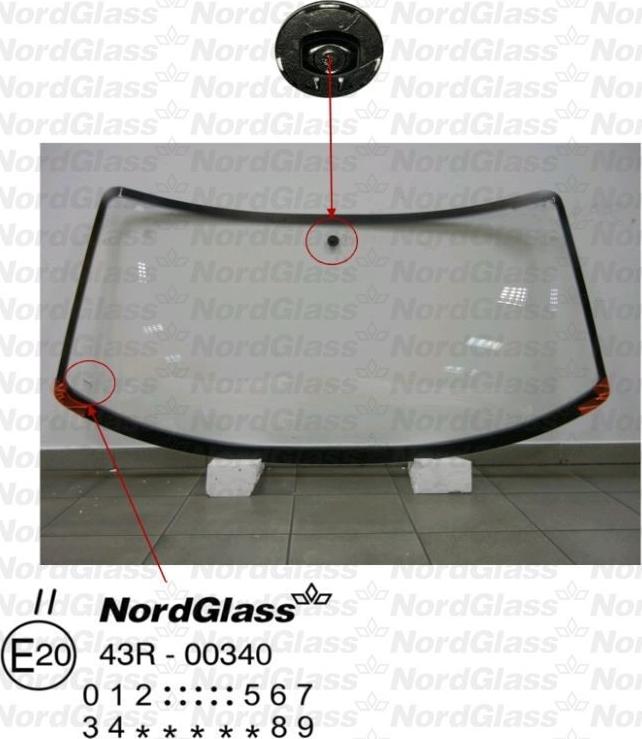 NordGlass 4045133 - Ветровое стекло avtokuzovplus.com.ua