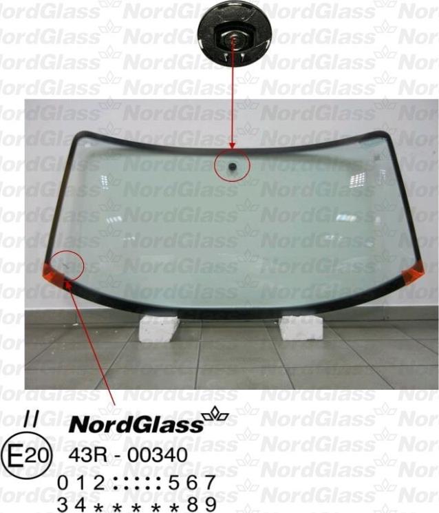 NordGlass 4045134 - Вітрове скло autocars.com.ua