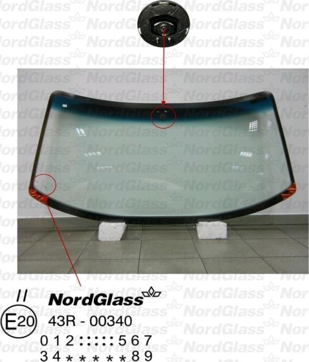 NordGlass 4045135 - Ветровое стекло avtokuzovplus.com.ua