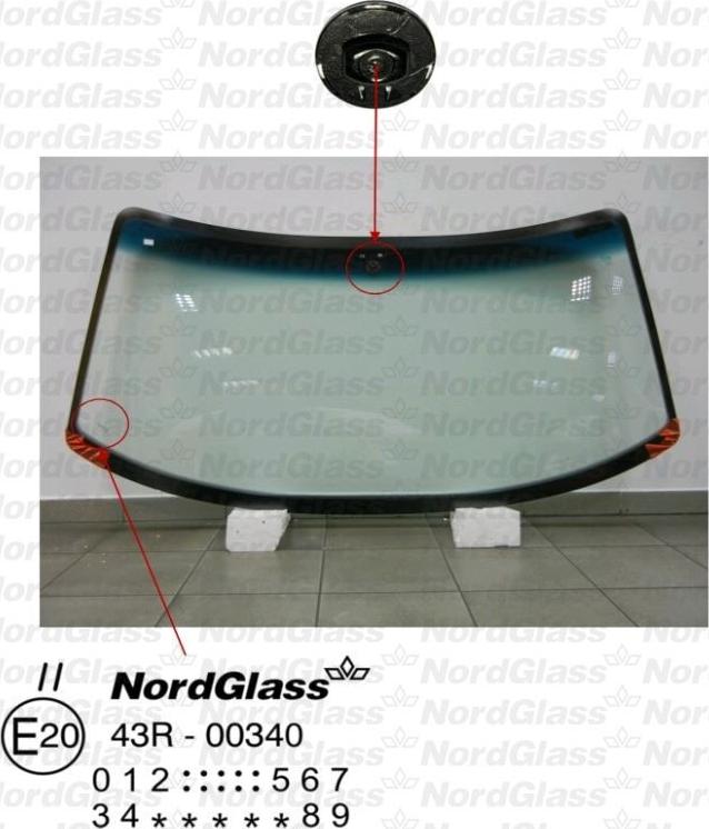 NordGlass 4045135 - Вітрове скло autocars.com.ua