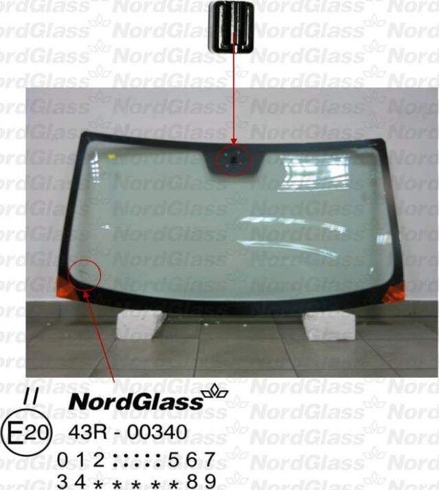 NordGlass 4045138 - Вітрове скло autocars.com.ua