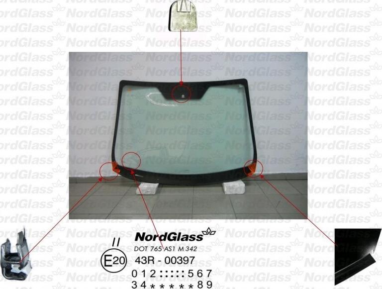 NordGlass 4045141 - Вітрове скло autocars.com.ua