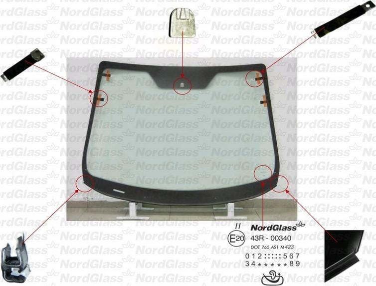 NordGlass 4045148 - Вітрове скло autocars.com.ua