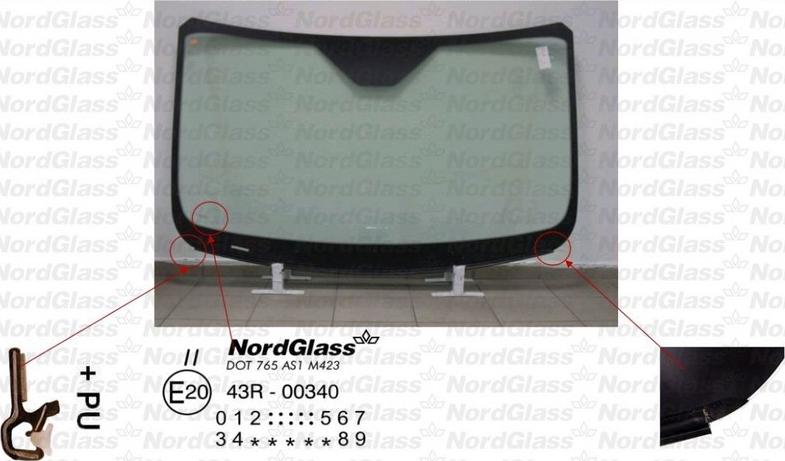 NordGlass 4045162 - Ветровое стекло avtokuzovplus.com.ua