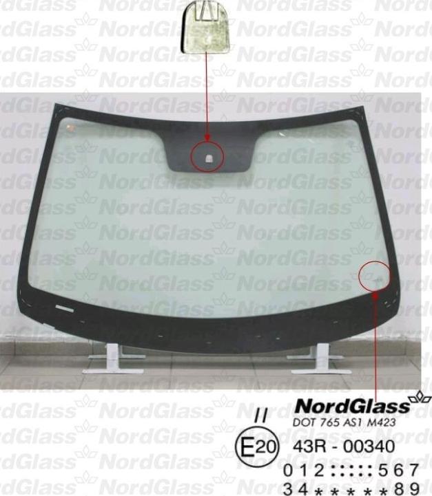 NordGlass 4045193 - Вітрове скло autocars.com.ua