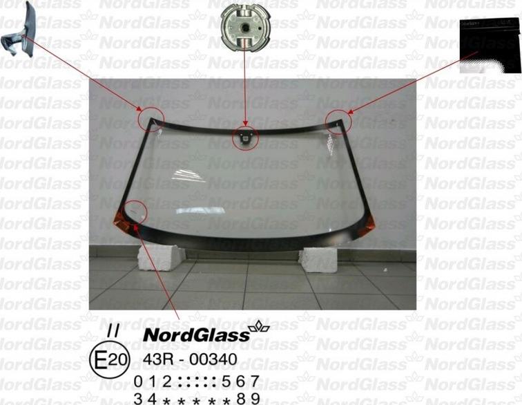 NordGlass 4045226 - Вітрове скло autocars.com.ua