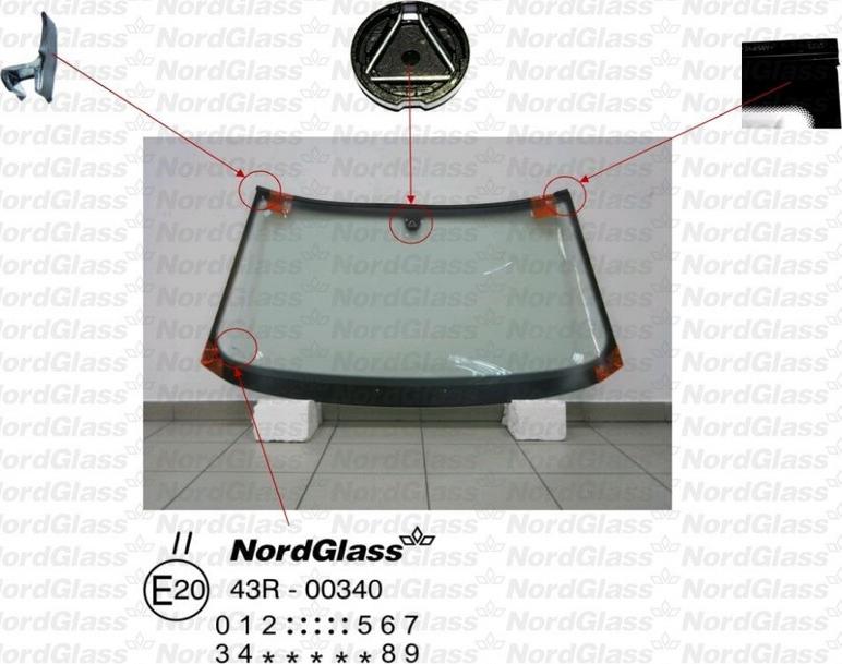 NordGlass 4045227 - Вітрове скло autocars.com.ua