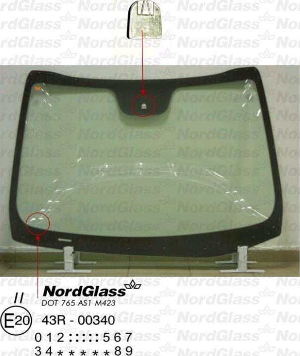 NordGlass 4045231 - Вітрове скло autocars.com.ua