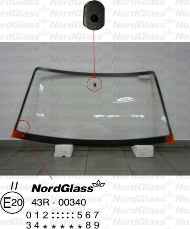 NordGlass 4045237 - Вітрове скло autocars.com.ua