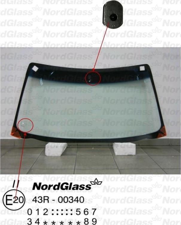 NordGlass 4045242 - Вітрове скло autocars.com.ua
