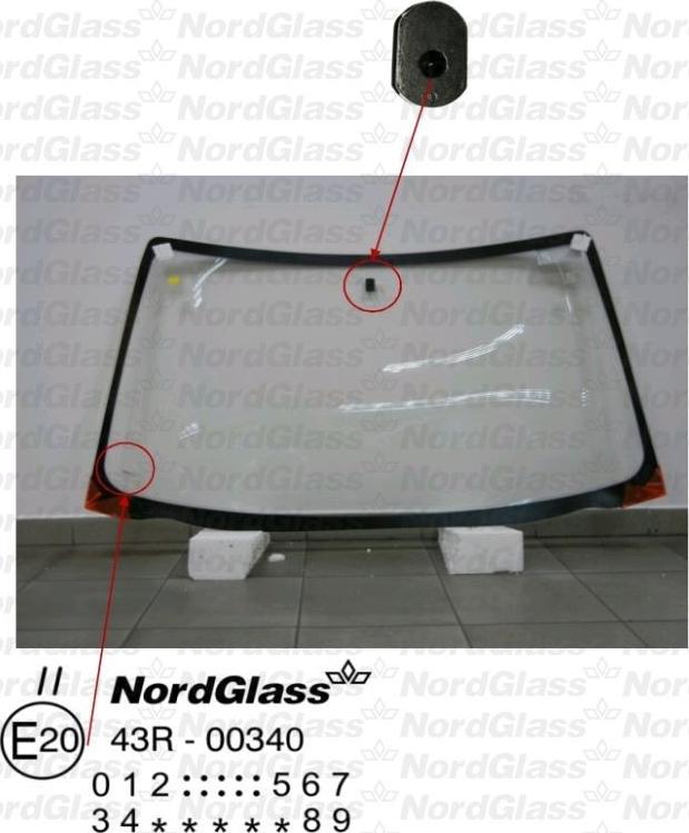 NordGlass 4045243 - Вітрове скло autocars.com.ua