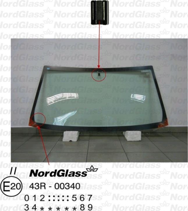 NordGlass 4045244 - Вітрове скло autocars.com.ua