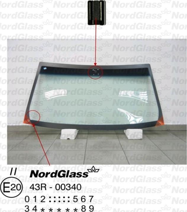 NordGlass 4045245 - Вітрове скло autocars.com.ua