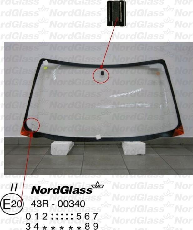 NordGlass 4045253 - Вітрове скло autocars.com.ua