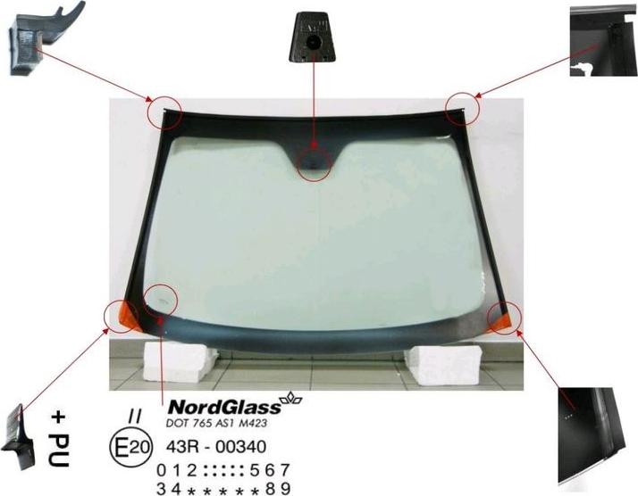 NordGlass 4045260 - Ветровое стекло avtokuzovplus.com.ua
