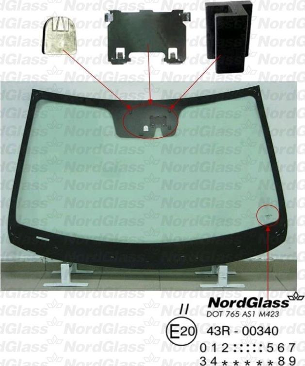 NordGlass 4045273 - Вітрове скло autocars.com.ua