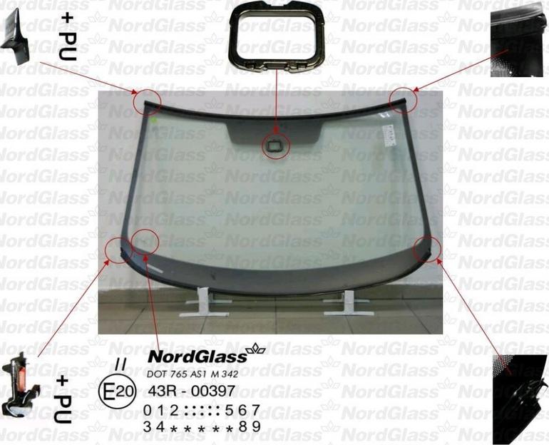 NordGlass 4045298 - Ветровое стекло avtokuzovplus.com.ua