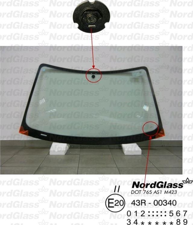 NordGlass 4045307 - Вітрове скло autocars.com.ua